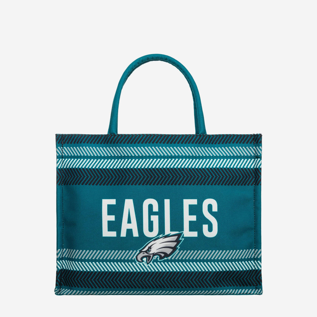 Philadelphia Eagles Stitch Pattern Canvas Tote Bag FOCO - FOCO.com