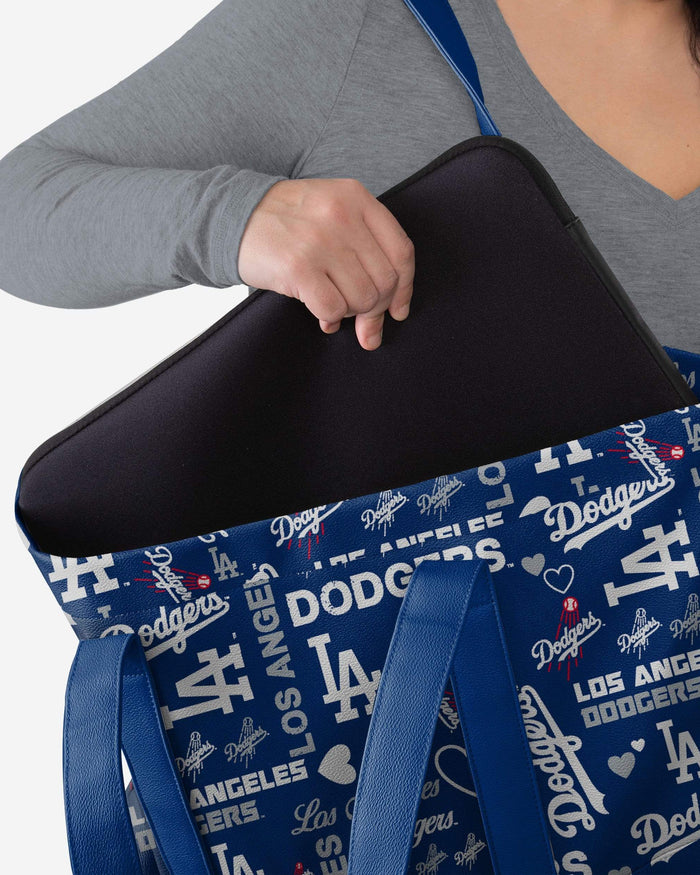 Los Angeles Dodgers Logo Love Tote Bag FOCO - FOCO.com