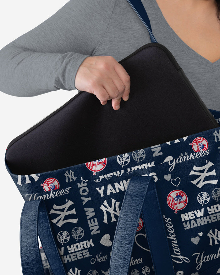 New York Yankees Logo Love Tote Bag FOCO - FOCO.com