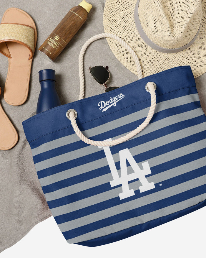 Los Angeles Dodgers Nautical Stripe Tote Bag FOCO - FOCO.com