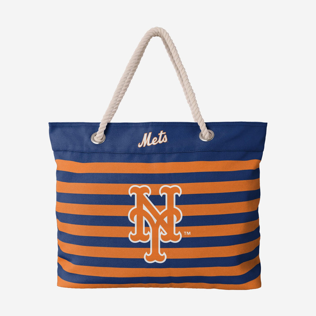 New York Mets Nautical Stripe Tote Bag FOCO - FOCO.com