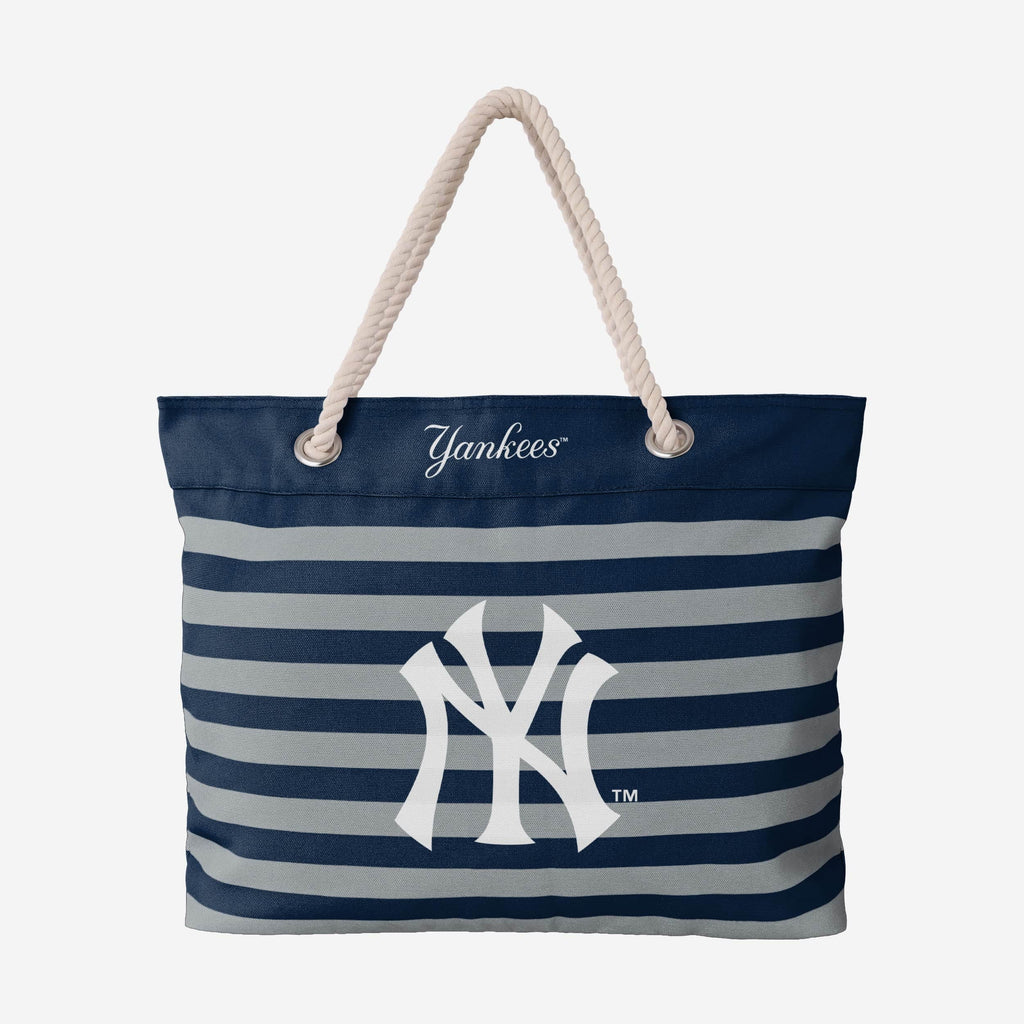 New York Yankees Nautical Stripe Tote Bag FOCO - FOCO.com