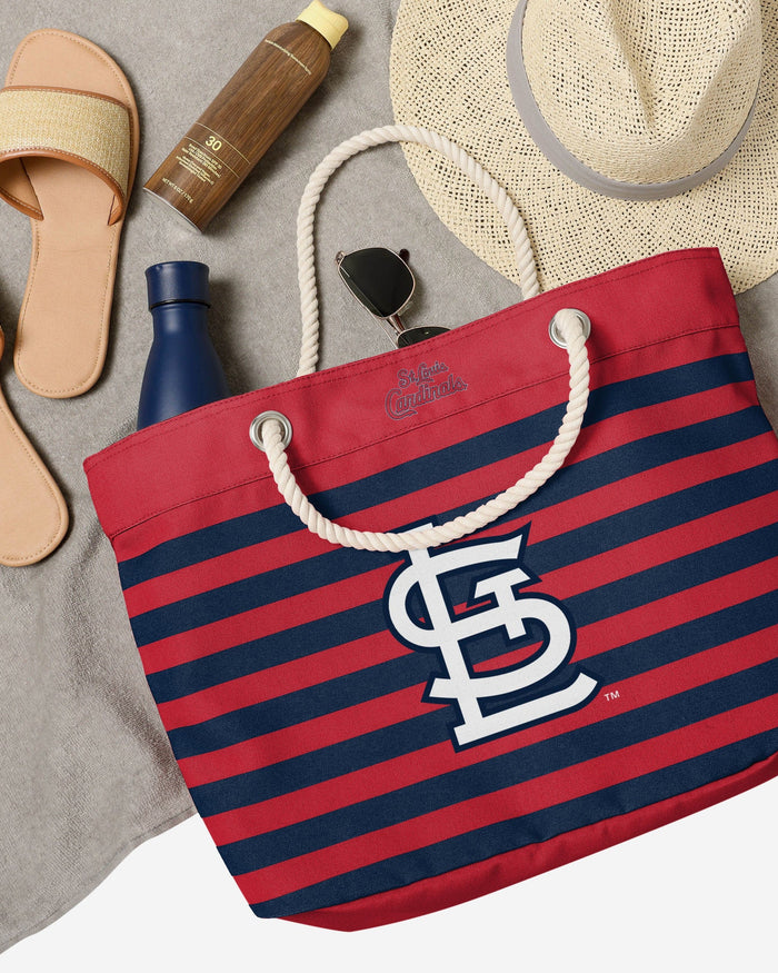 St Louis Cardinals Nautical Stripe Tote Bag FOCO - FOCO.com