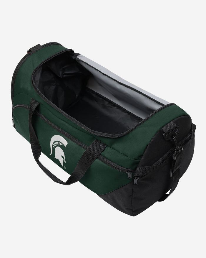 Michigan State Spartans Solid Big Logo Duffle Bag FOCO - FOCO.com