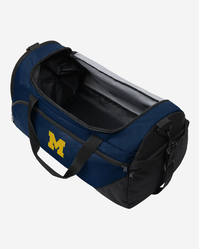 Michigan Wolverines Solid Big Logo Duffle Bag FOCO - FOCO.com