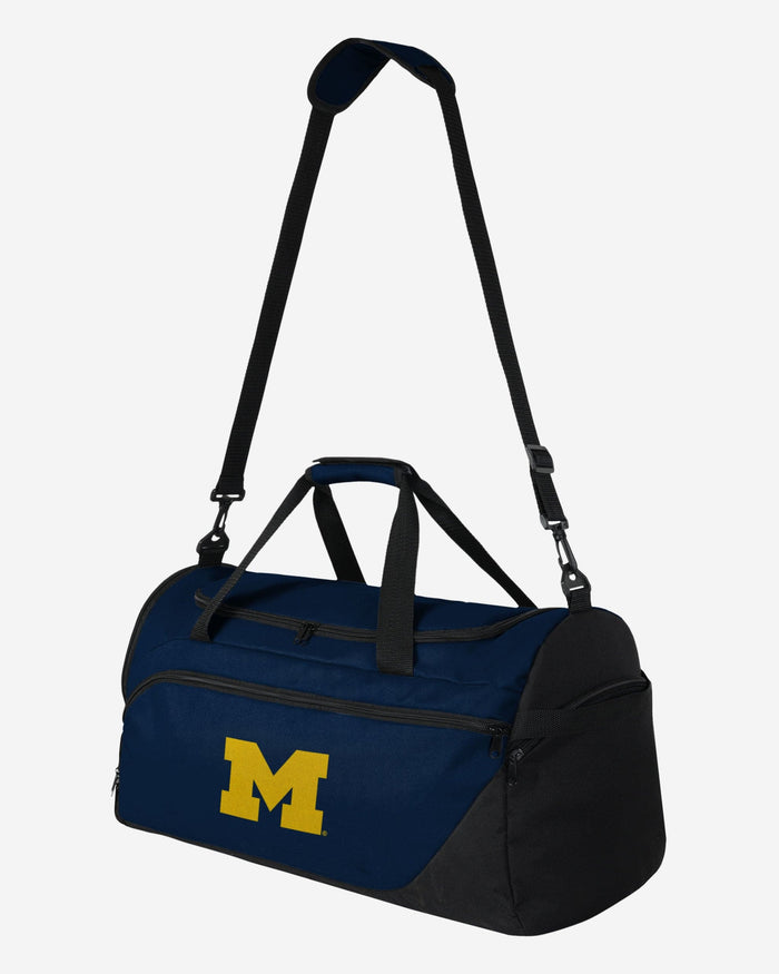 Michigan Wolverines Solid Big Logo Duffle Bag FOCO - FOCO.com