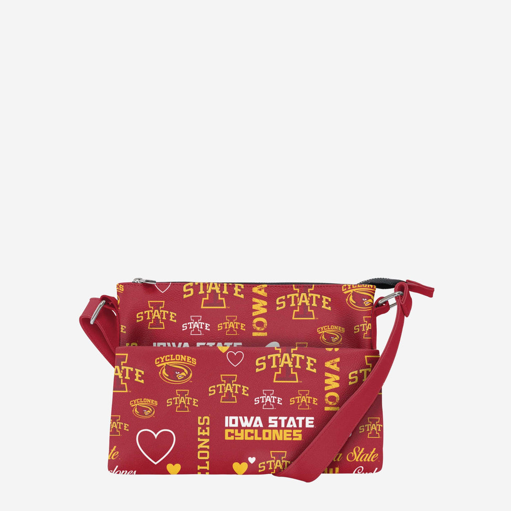 Iowa State Cyclones Logo Love Crossbody Purse FOCO - FOCO.com