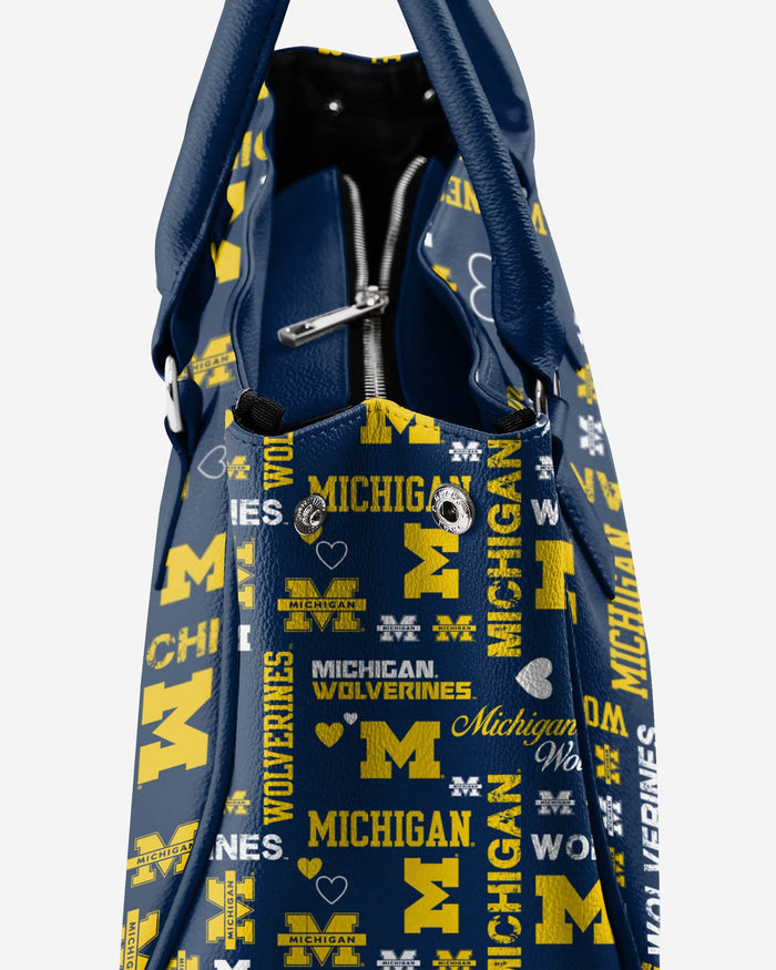 Michigan Wolverines Logo Love Purse FOCO - FOCO.com