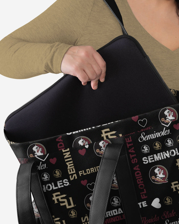 Florida State Seminoles Logo Love Tote Bag FOCO - FOCO.com