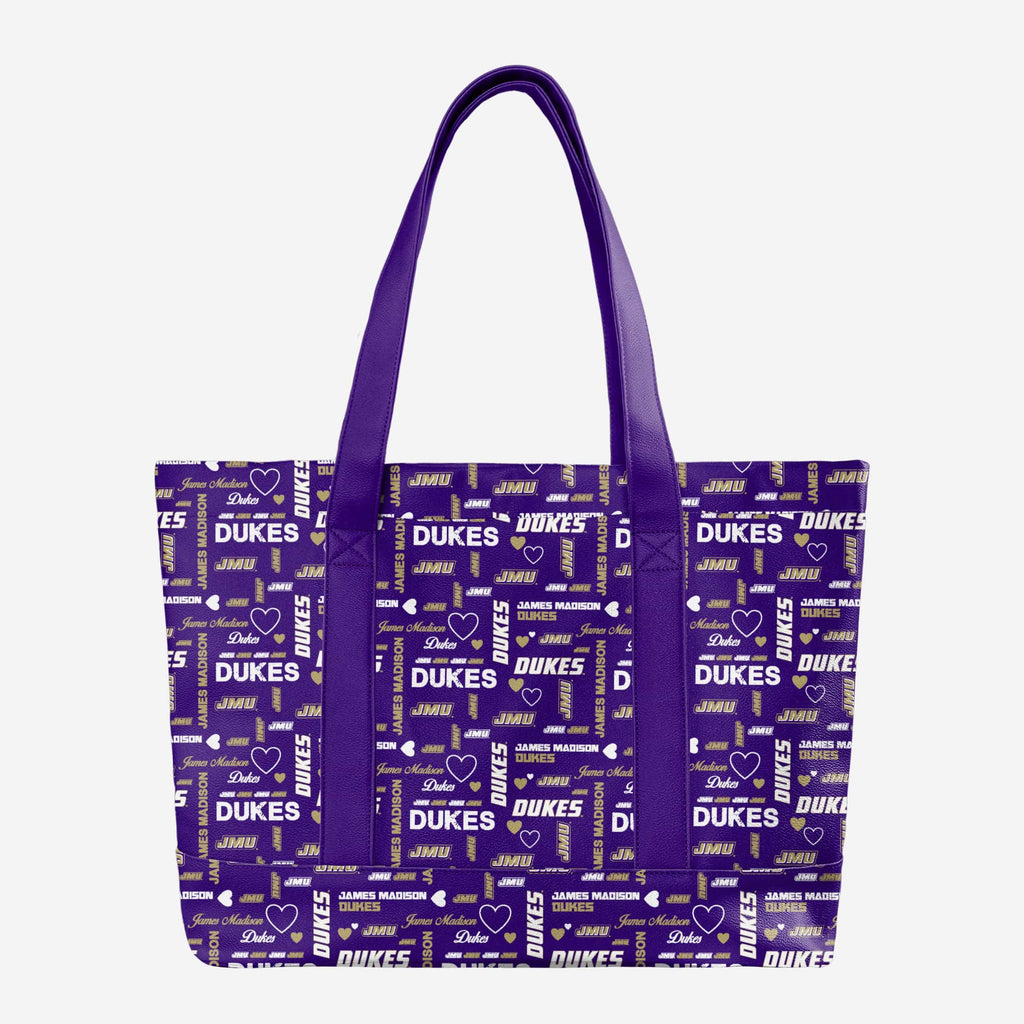 James Madison Dukes Logo Love Tote Bag FOCO - FOCO.com