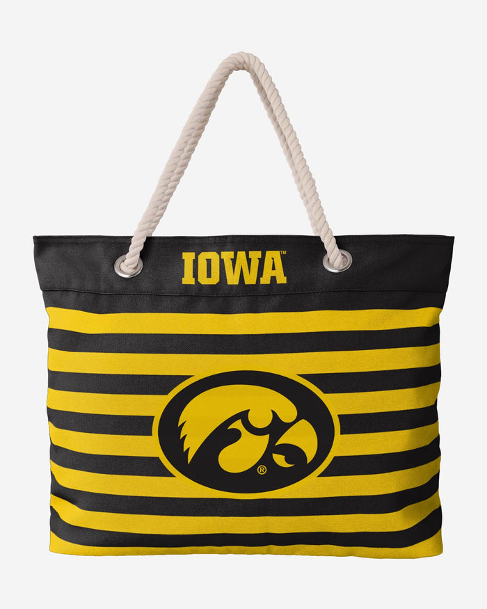 Iowa Hawkeyes Nautical Stripe Tote Bag FOCO - FOCO.com