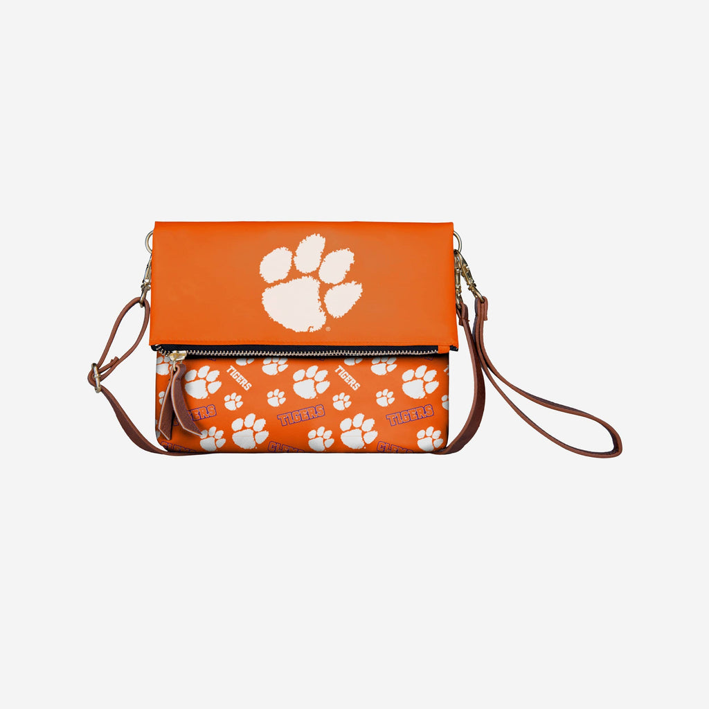 Clemson Tigers Printed Collection Foldover Tote Bag FOCO - FOCO.com