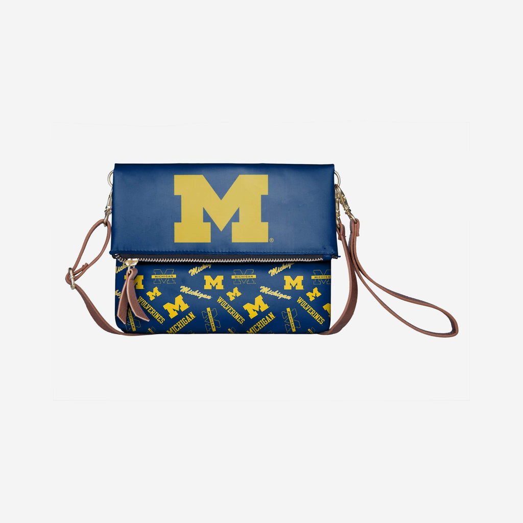 Michigan Wolverines Printed Collection Foldover Tote Bag FOCO - FOCO.com