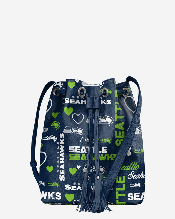 Seattle Seahawks Logo Love Cinch Purse FOCO - FOCO.com