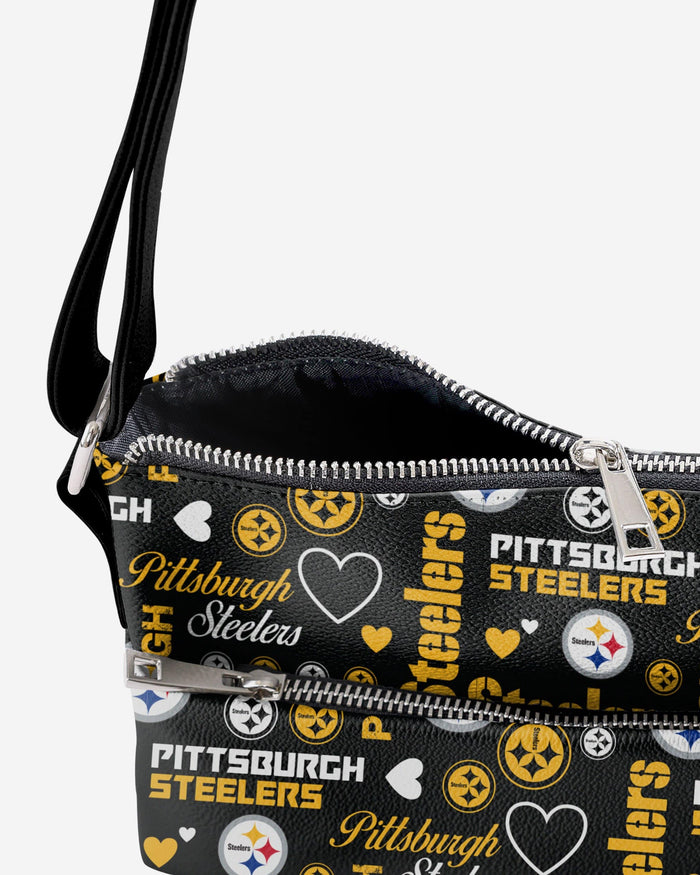 Pittsburgh Steelers Logo Love Crossbody Purse FOCO - FOCO.com