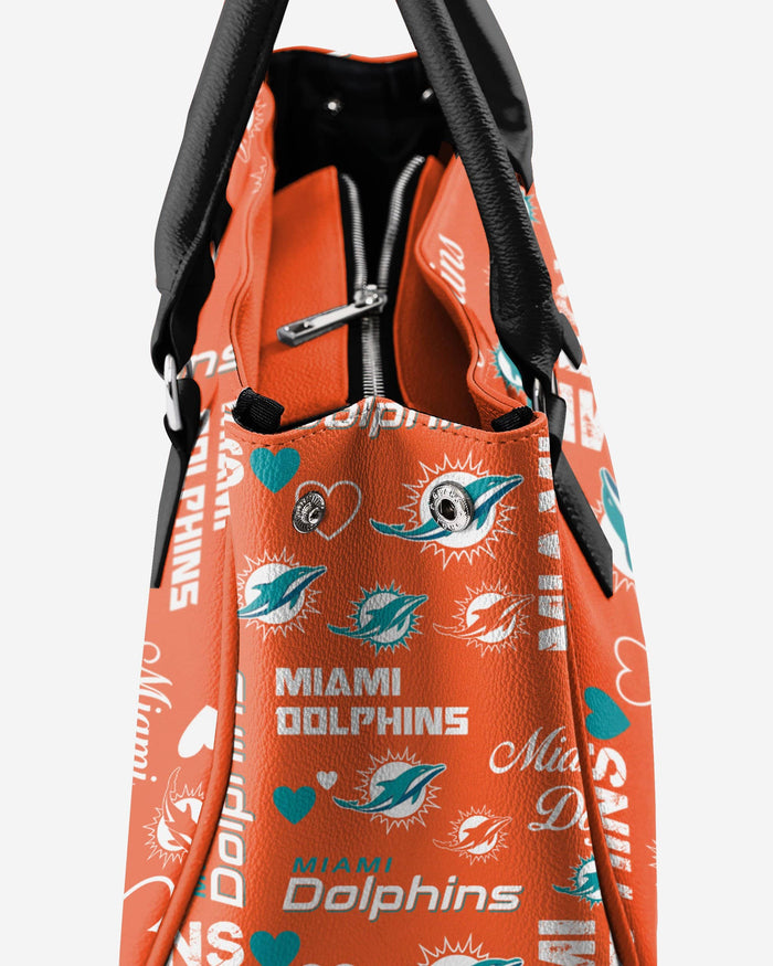 Miami Dolphins Logo Love Purse FOCO - FOCO.com