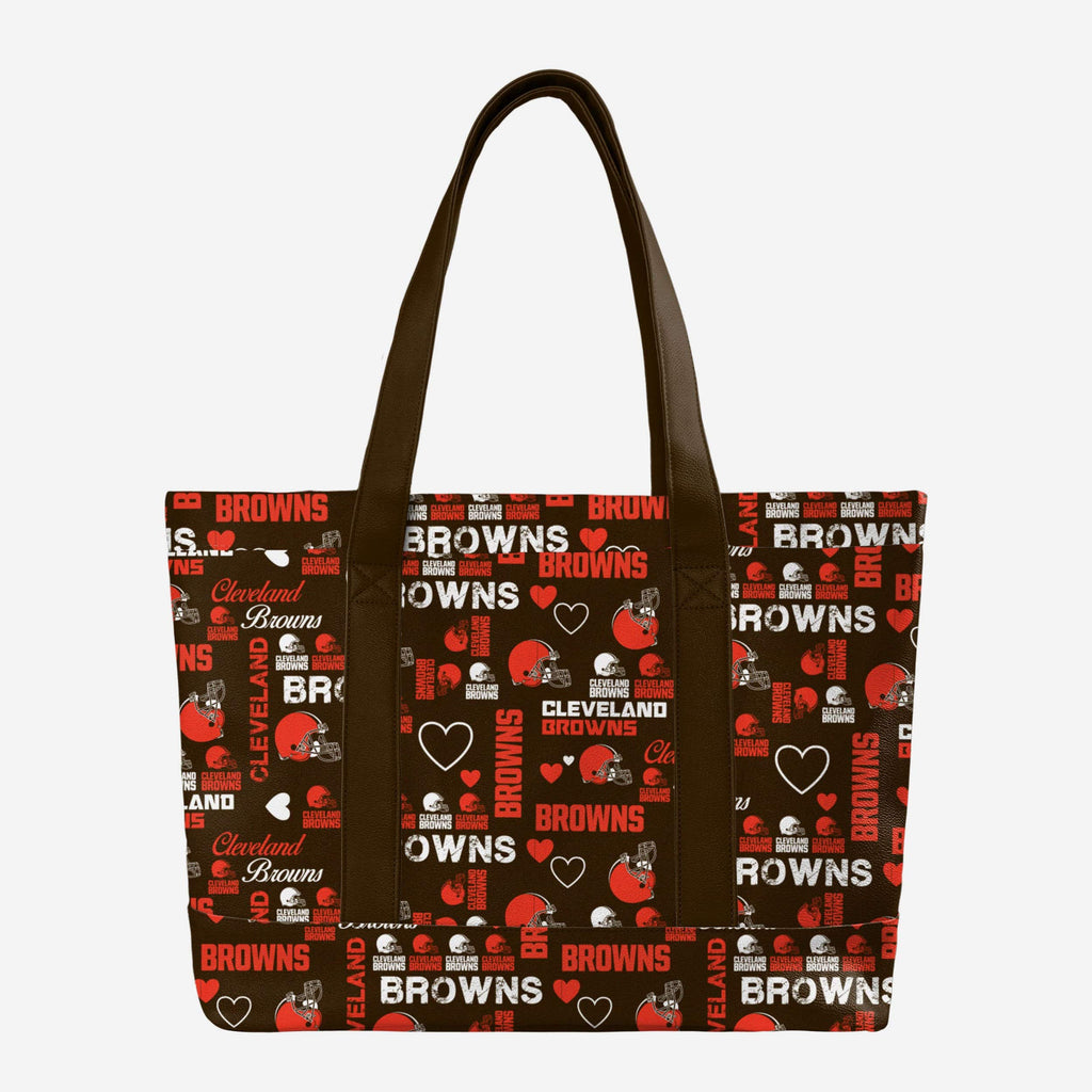 Cleveland Browns Logo Love Tote Bag FOCO - FOCO.com