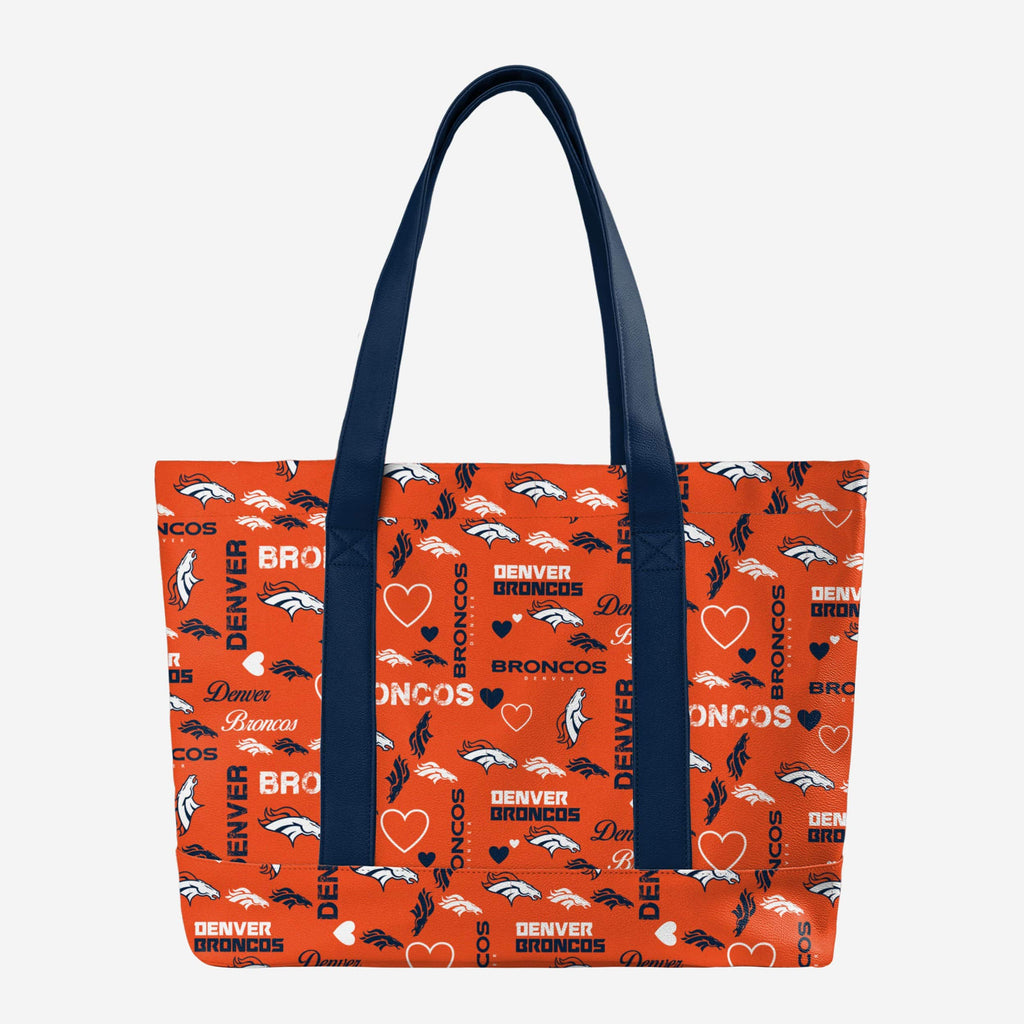 Denver Broncos Logo Love Tote Bag FOCO - FOCO.com