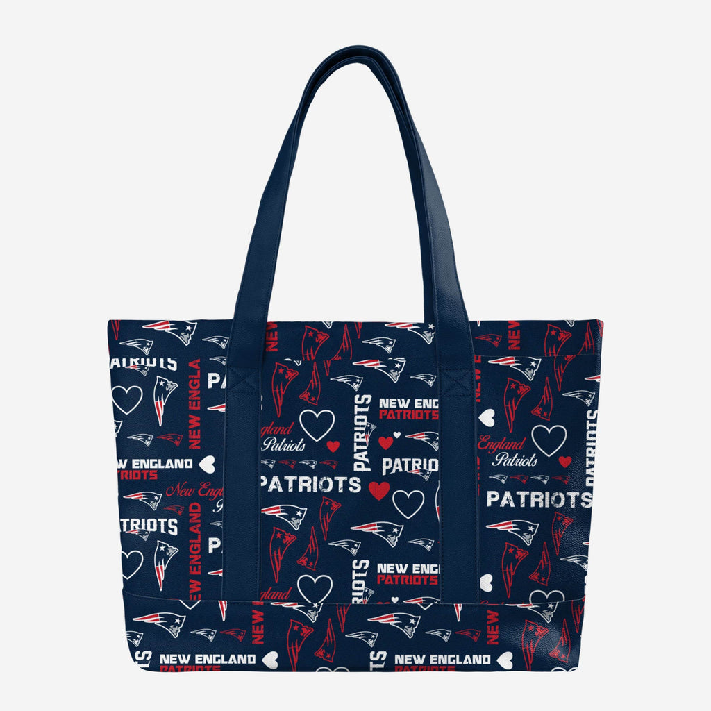 New England Patriots Logo Love Tote Bag FOCO - FOCO.com