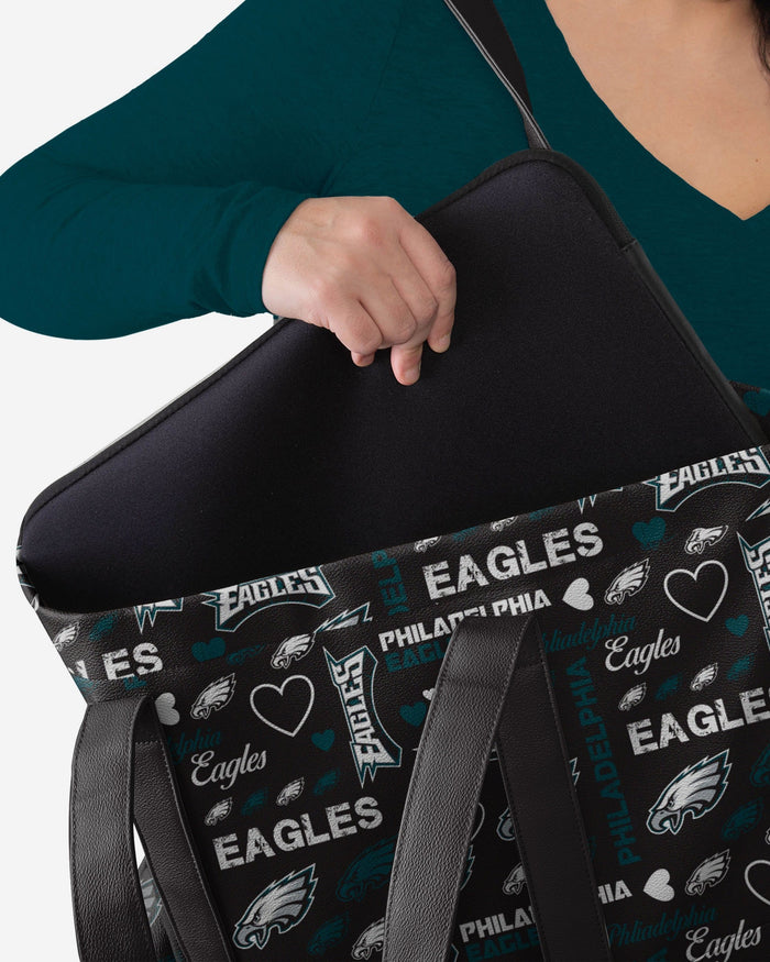 Philadelphia Eagles Logo Love Tote Bag FOCO - FOCO.com