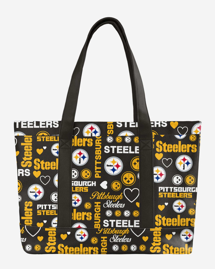 Pittsburgh Steelers Logo Love Tote Bag FOCO - FOCO.com