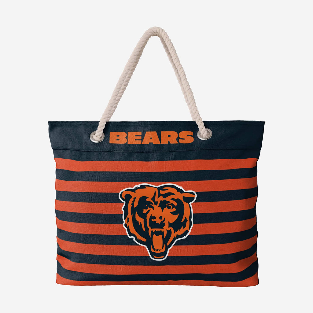 Chicago Bears Nautical Stripe Tote Bag FOCO - FOCO.com