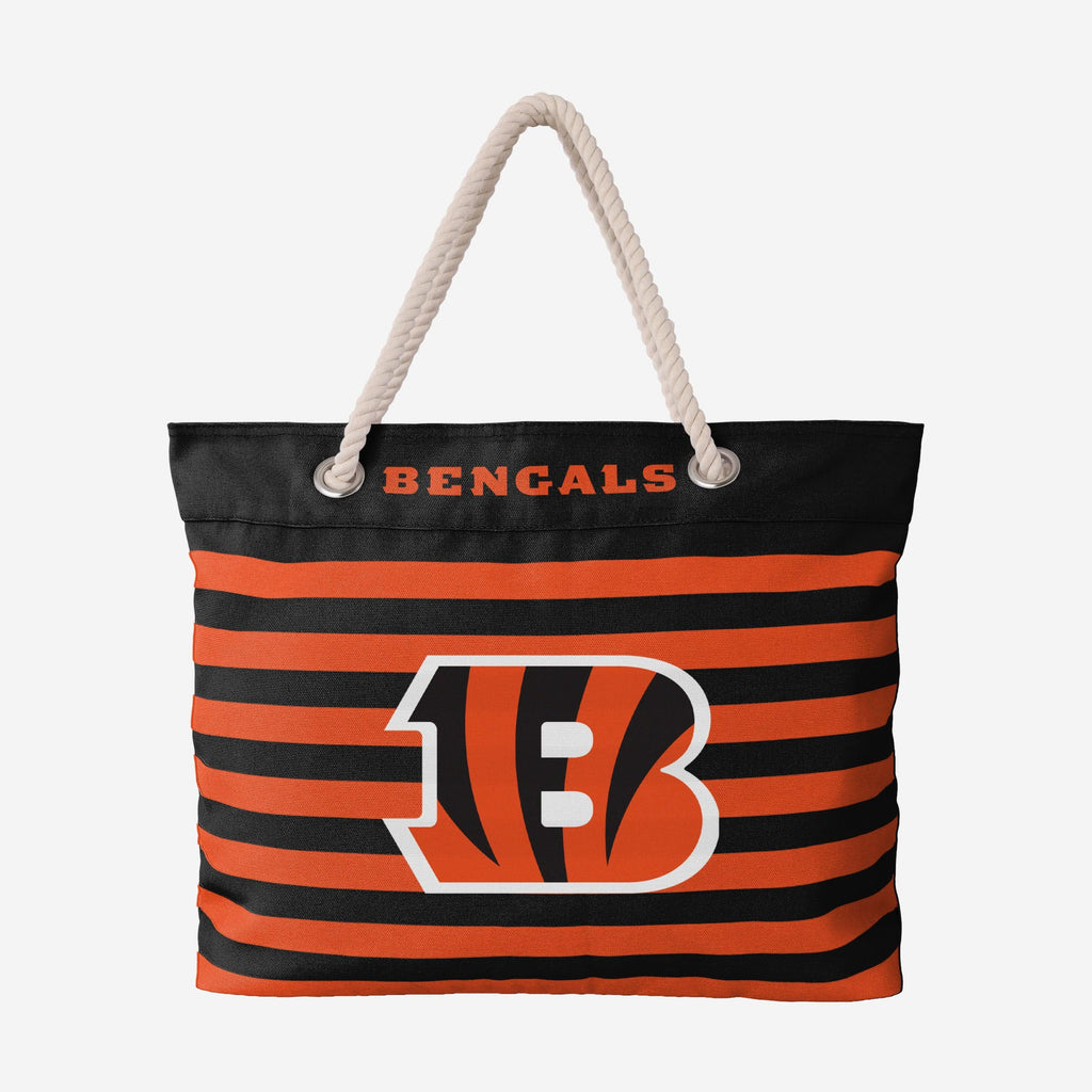 Cincinnati Bengals Nautical Stripe Tote Bag FOCO - FOCO.com