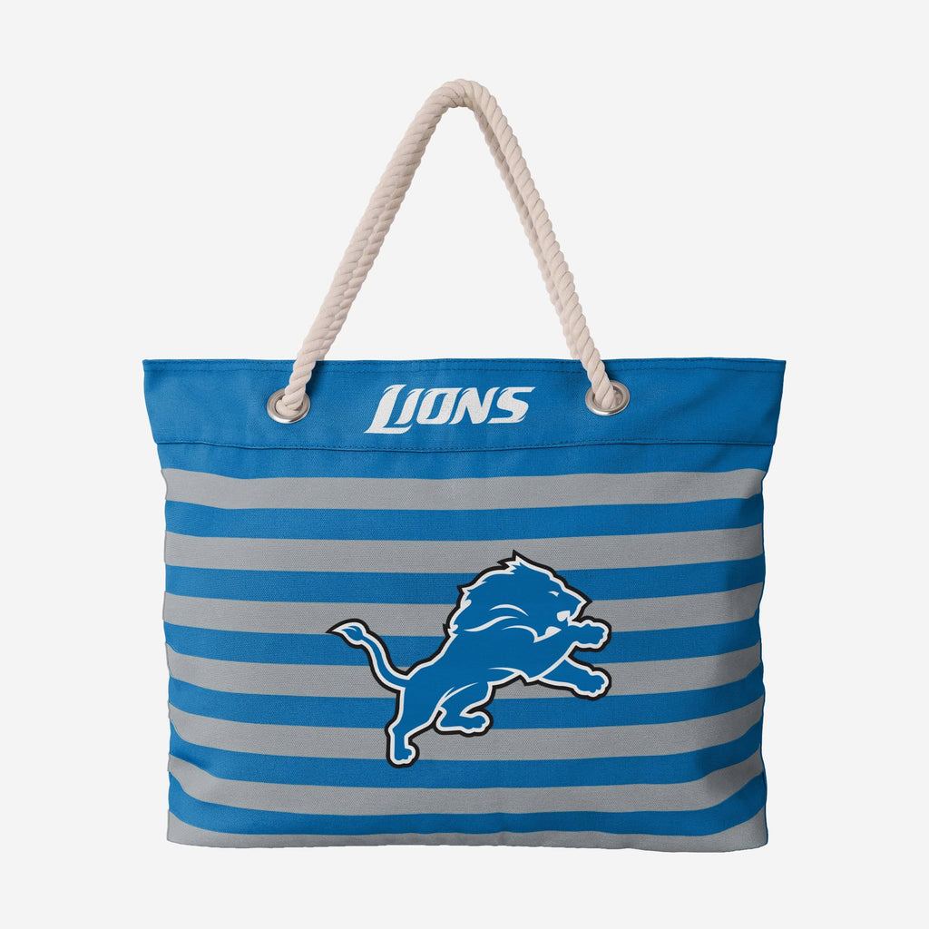 Detroit Lions Nautical Stripe Tote Bag FOCO - FOCO.com