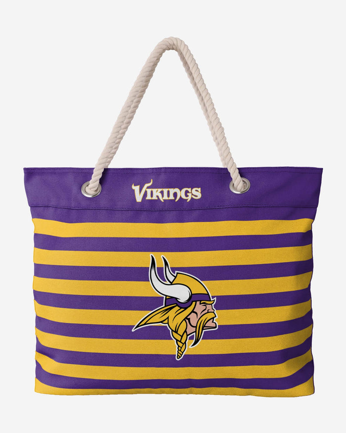 Minnesota Vikings Nautical Stripe Tote FOCO - FOCO.com