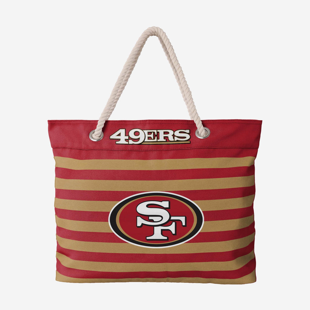 San Francisco 49ers Nautical Stripe Tote Bag FOCO - FOCO.com