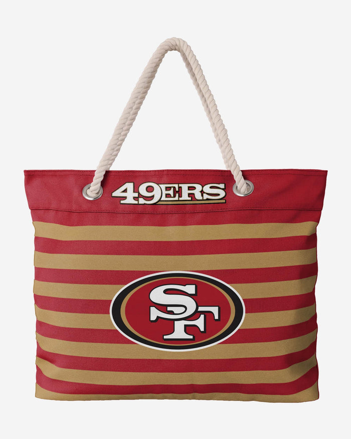 San Francisco 49ers Nautical Stripe Tote Bag FOCO - FOCO.com