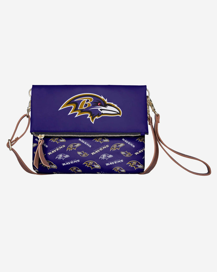 Baltimore Ravens Printed Collection Foldover Tote Bag FOCO - FOCO.com