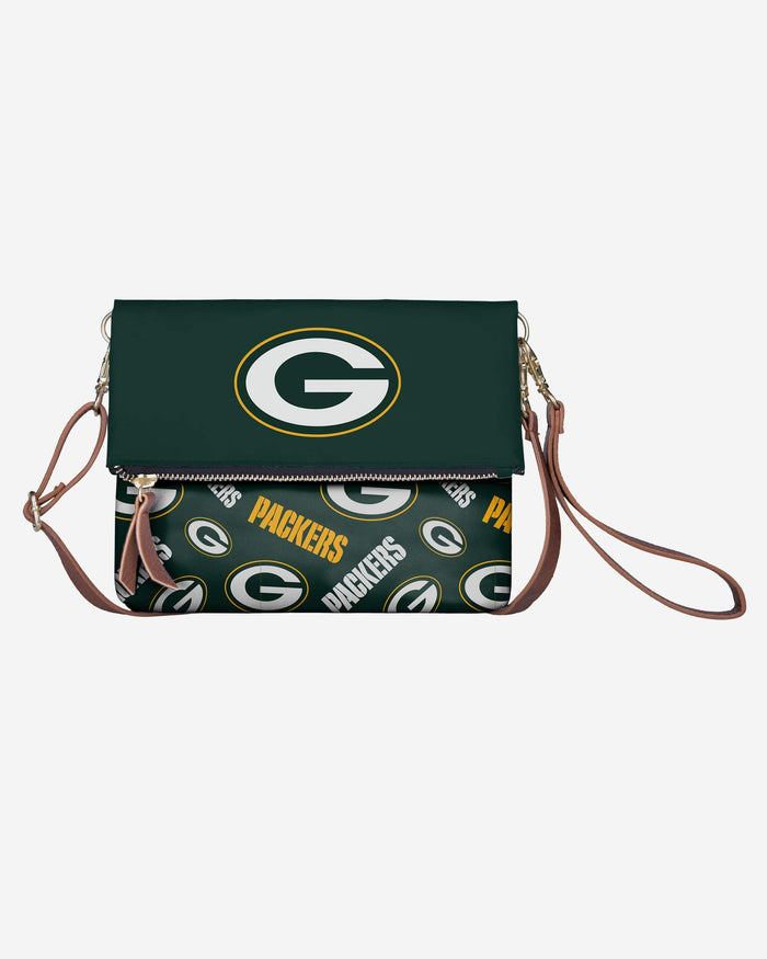 Green Bay Packers Printed Collection Foldover Tote Bag FOCO - FOCO.com