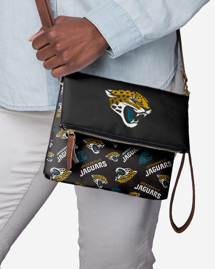 Jacksonville Jaguars Printed Collection Foldover Tote Bag FOCO - FOCO.com