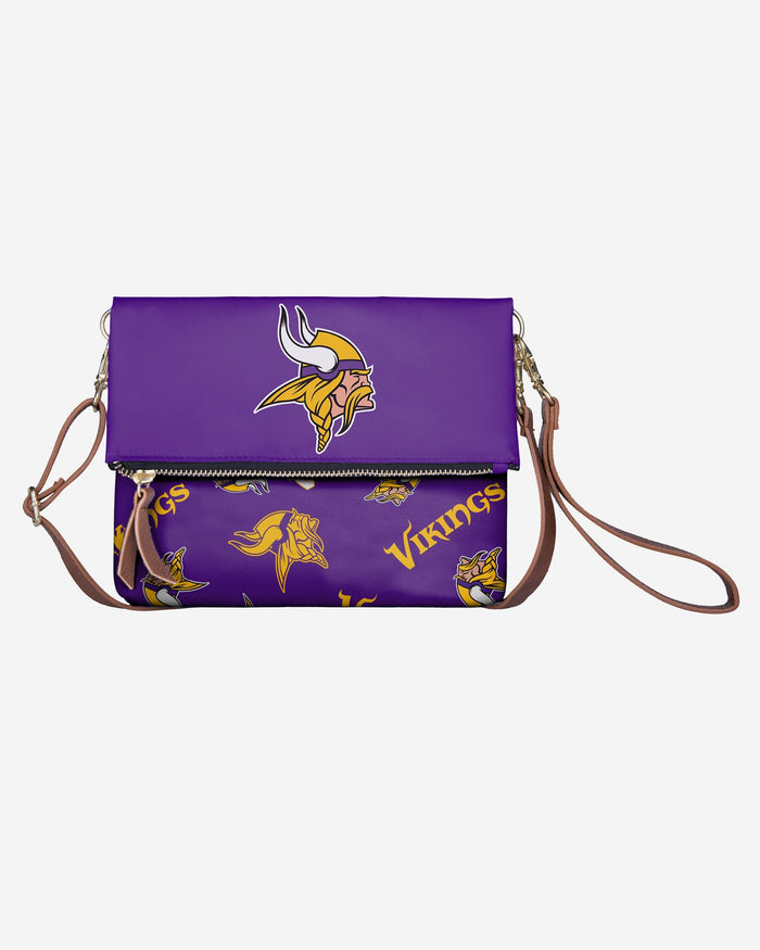 Minnesota Vikings Printed Collection Foldover Tote Bag FOCO - FOCO.com