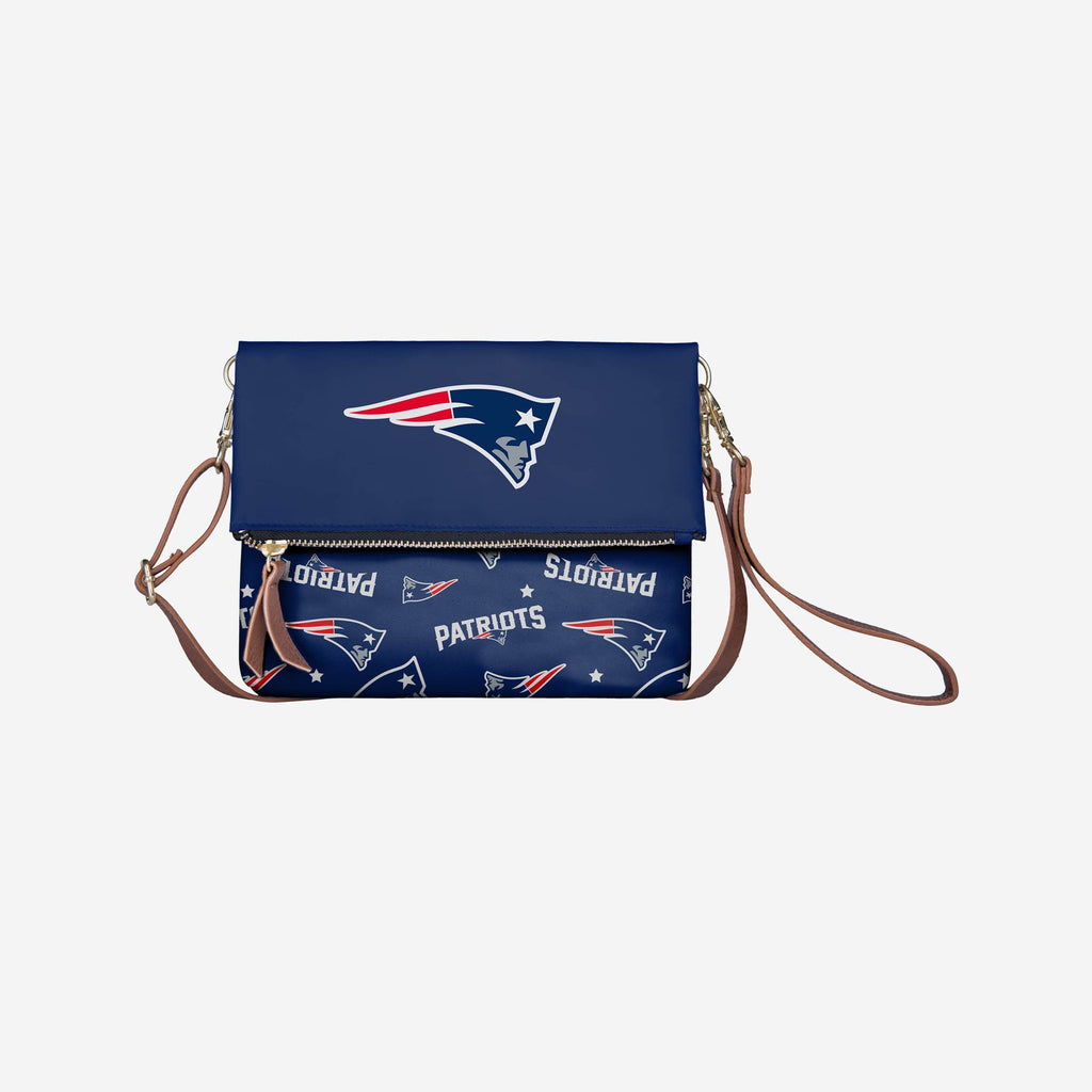New England Patriots Printed Collection Foldover Tote Bag FOCO - FOCO.com