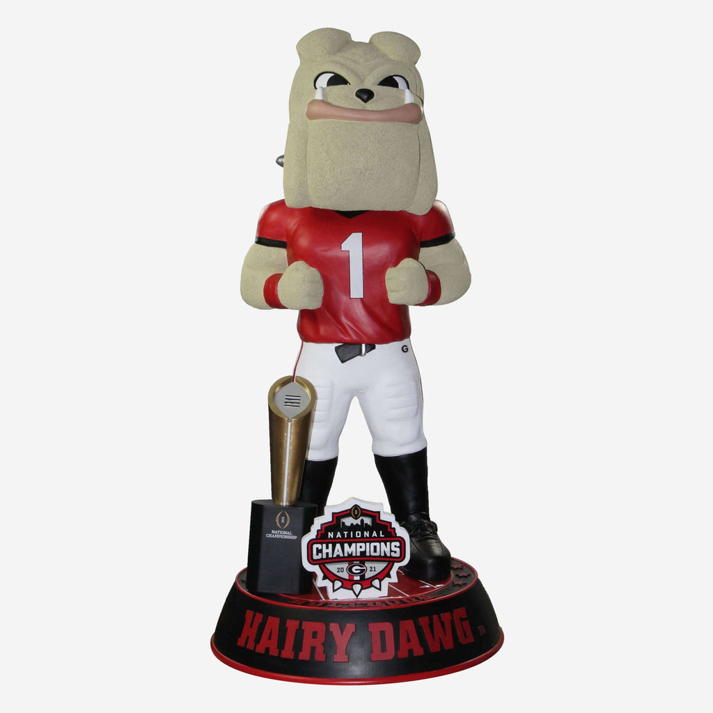 Hairy Dawg Georgia Bulldogs 2021 Football National Champions 3 Ft Mascot Bobblehead FOCO - FOCO.com