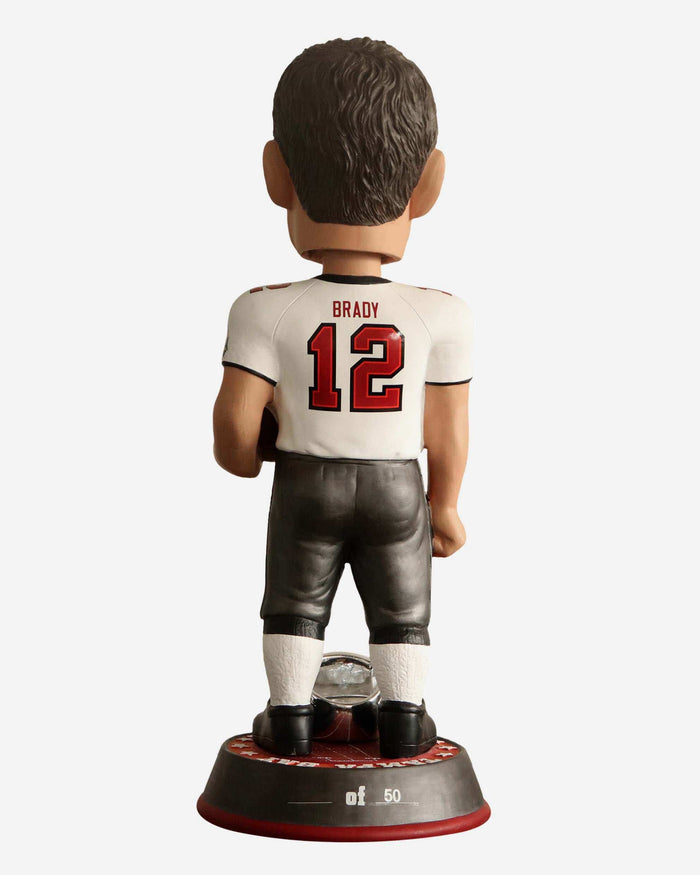 Tom Brady Tampa Bay Buccaneers Super Bowl LV Champions 3 Ft Bobblehead FOCO - FOCO.com
