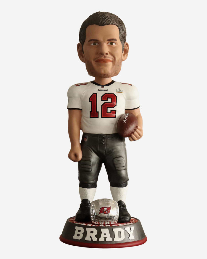 Tom Brady Tampa Bay Buccaneers Super Bowl LV Champions 3 Ft Bobblehead FOCO - FOCO.com