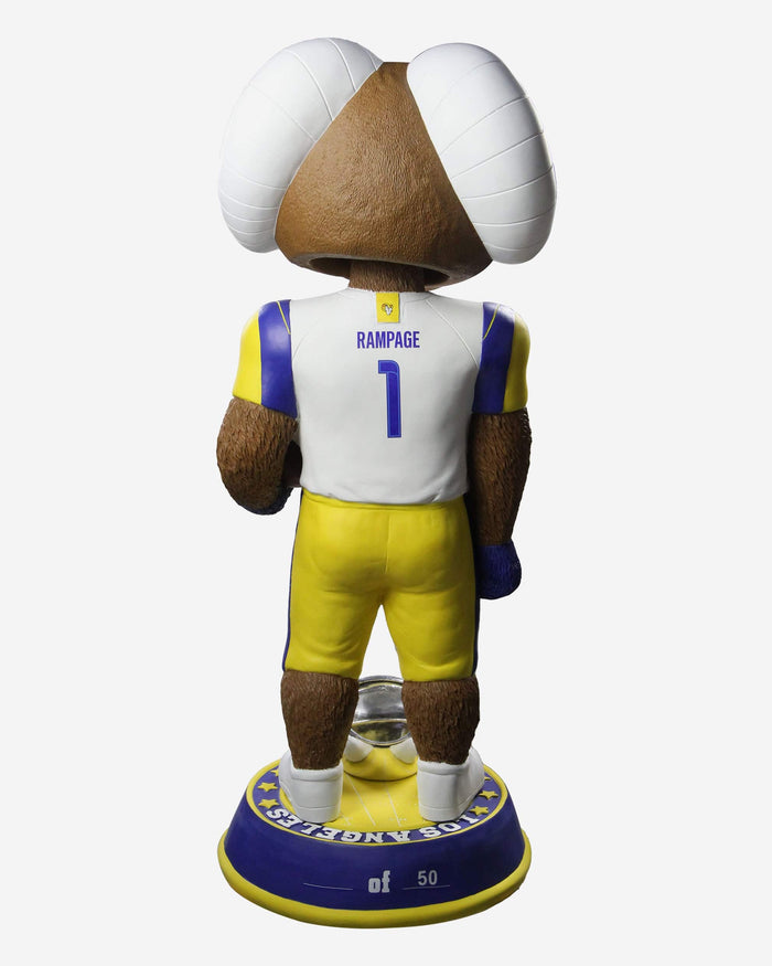 Rampage Los Angeles Rams Super Bowl LVI Champions 3 Ft Mascot Bobblehead FOCO - FOCO.com