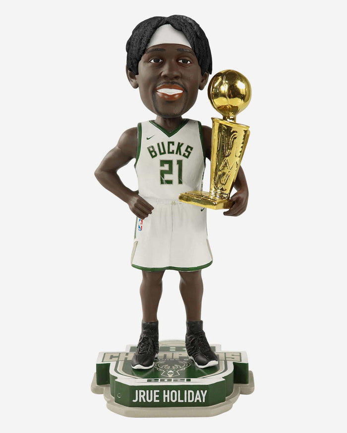 Jrue Holiday Milwaukee Bucks 2021 NBA Champions Bobblehead FOCO - FOCO.com