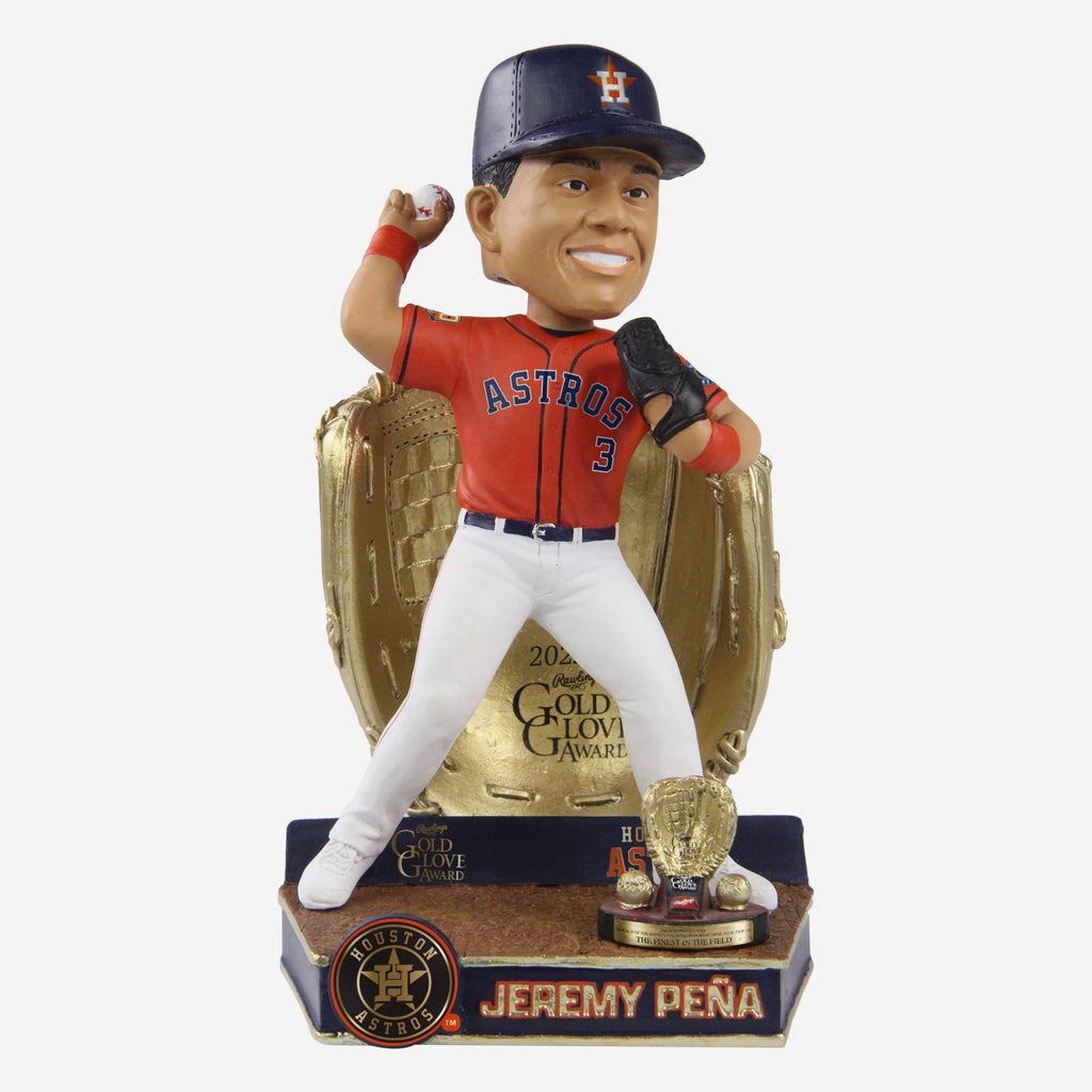 Jeremy Pena Houston Astros 2022 Gold Glove Bobblehead FOCO - FOCO.com