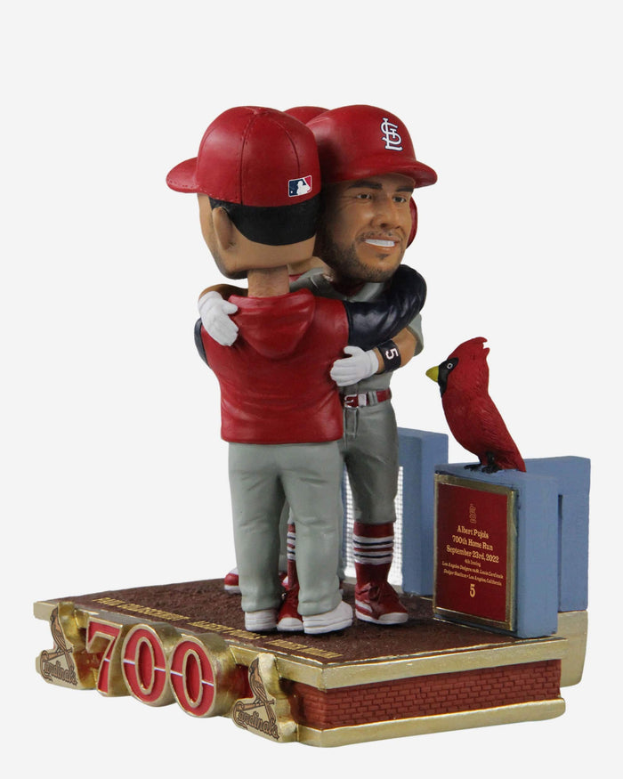 Albert Pujols & Yadier Molina & Paul Goldschmidt St Louis Cardinals 700 Home Run Moment Mini Bobblehead Scene FOCO - FOCO.com