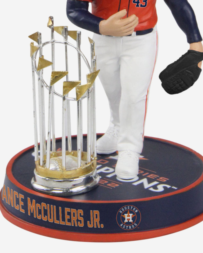 Lance McCullers Jr Houston Astros 2022 World Series Champions Orange Jersey Bighead Bobblehead FOCO - FOCO.com