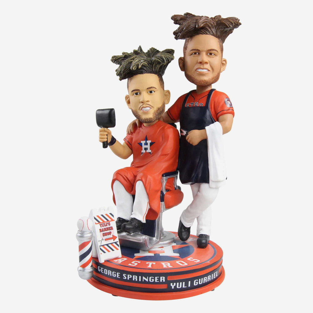 George Springer & Yuli Gurriel Houston Astros Yuli's Barber Shop Bobblehead FOCO - FOCO.com