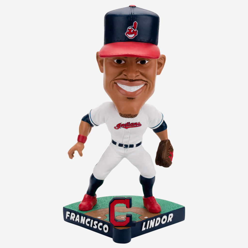 Francisco Lindor Cleveland Guardians Caricature Bobblehead FOCO - FOCO.com