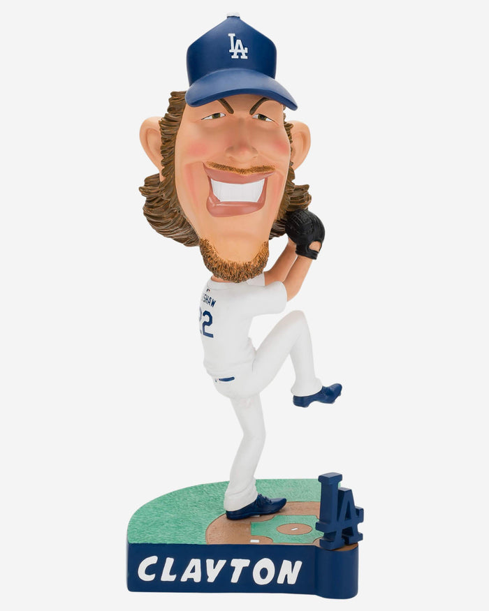 Clayton Kershaw Los Angeles Dodgers Caricature Bobblehead FOCO - FOCO.com