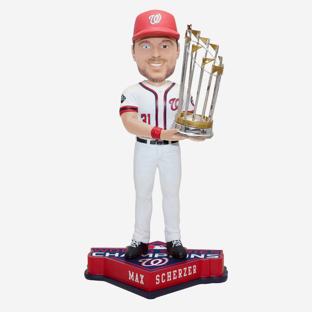 Max Scherzer Washington Nationals 2019 World Series Champions Bobblehead FOCO - FOCO.com
