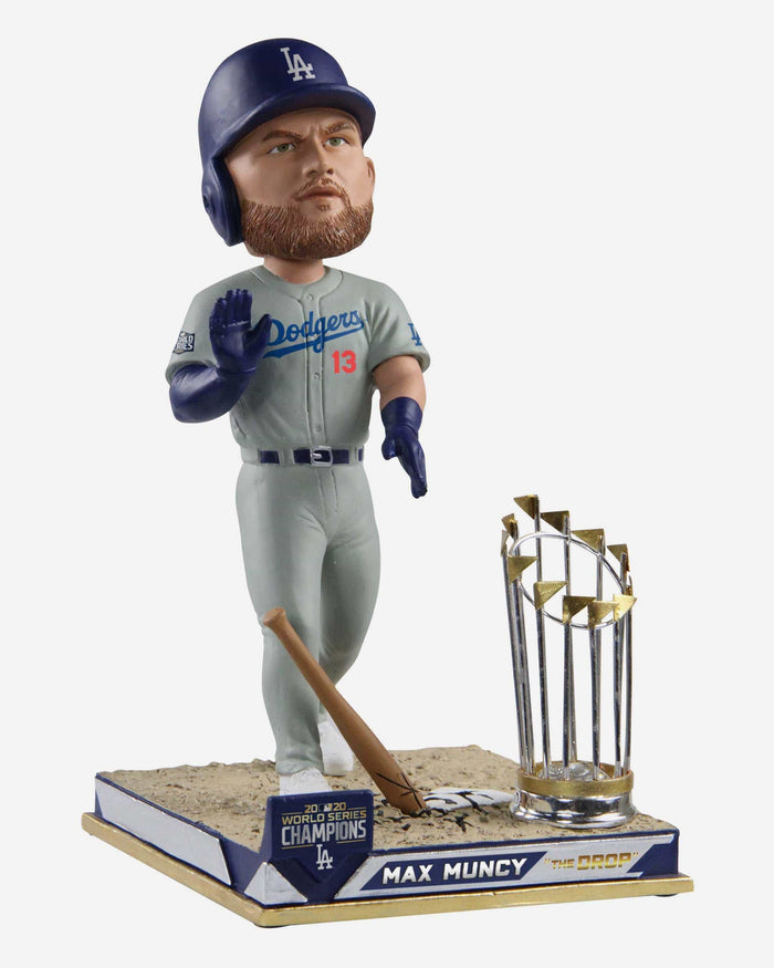 Max Muncy Los Angeles Dodgers 2020 World Series Champions Bat Drop Bobblehead FOCO - FOCO.com