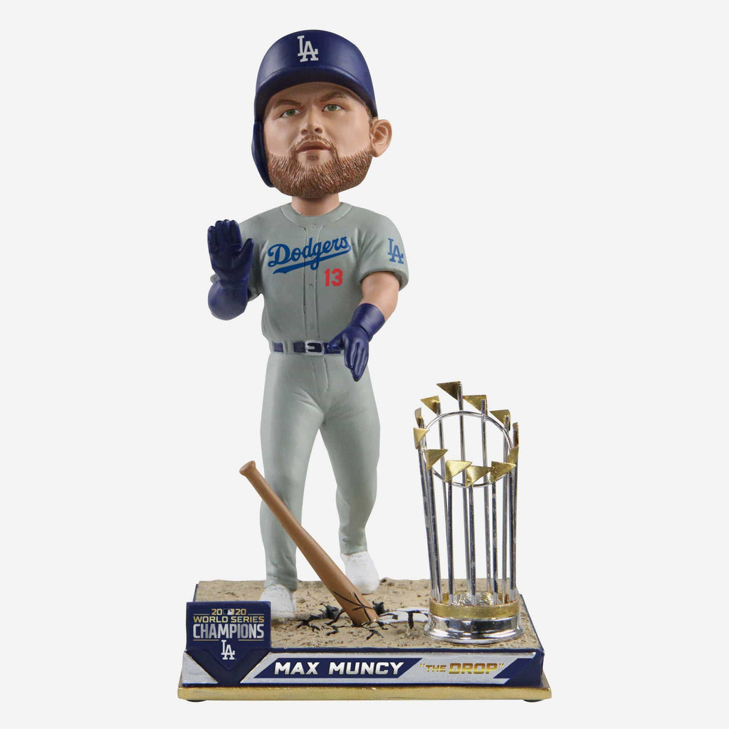 Max Muncy Los Angeles Dodgers 2020 World Series Champions Bat Drop Bobblehead FOCO - FOCO.com